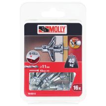 16 Metallspreizanker Ã ̃ 5 X 36 Mm Mit M5 Schrauben Molly - M16010-xj