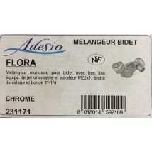 Bidet-Einlochbatterie – fester Auslauf – hochwertige Materialien – Adesio