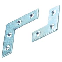 Angolo di Rinforzo in Acciaio Zincato 6x6 cm – 200 Pezzi – Ferramenta per Bricolage