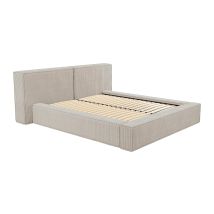 Letto Con Contenitore 160 X 200 Cm Velluto A Coste Beige Timano Ii Di Pascal Morabito