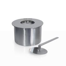 Brûleur Rond Pour Cheminée Bioéthanol, Acier Inoxydable, 2 Litres, Diamètre 20 Cm.
