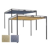 Ersatzdach Flachdachpergola Firenze 3x3 M