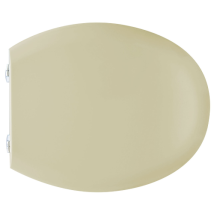 Abattant WC – 42-44 x 37 cm – Charnières réglables – Bois – Salle de bain et WC