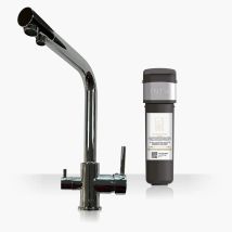 Intu Fusion Chrome 3-1 Cold Square Filtered Water Tap & Pro Filter