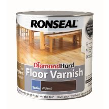 Ronseal Diamond Hard Floor Varnish - Walnut - Satin - 2.5l