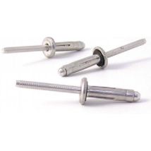 Rivetti in alluminio 5,2 x 20 mm – Resistenza alla trazione e al taglio – Rondella in neoprene – Bralo