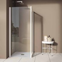 Samo - Paroi De Douche Fixe 77-81 Cm Ht.190 Cm Profilé Chromé Brillant Verre Transparent - America Quattro