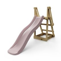 Rebo 6 Ft Freestanding Kids Slide - Dusky Pink