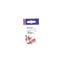 Clip Rosse Maschio Diametro 6,3 Mm - 10 Pezzi