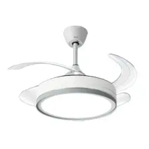 Ventilateur Htw Vt-33ret2 32 W Led Blanc Design Moderne