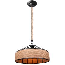 Kreative Persönlichkeit Kronleuchter Retro Hanfseil Jurte Pendelleuchte Schlafzimmer Wohnzimmer Dekoration Licht Ø40cm