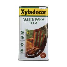 Olio Protettivo Xylamon 5 L – Marrone – Resistente ai raggi UV e all'acqua – Finitura satinata per legno di teak