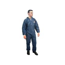 Scan – Disposable Overall – Large – Navy – 100-108 cm Chest – Lightweight Fabric – Triple-Stitched Seams