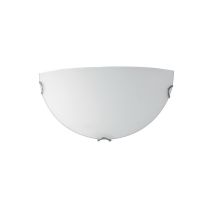 Applique Oblo in Vetro Satinato Bianco 30x9 cm – E27 – 60W – Stile Neoclassico – Illuminazione Interna
