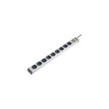 Ehmann 0601x00092031 Multipresa Con Interruttore 9 Scomparti Alluminio Schuko 1 Pz.
