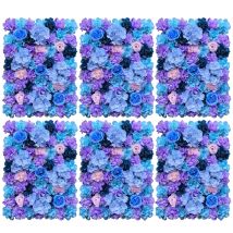 6 Stücke 60x40cm Künstliche Seidenblume Blumenwand Rosenwand Diy Wand Panel Hochzeit Art Decor Diy Weihnachten