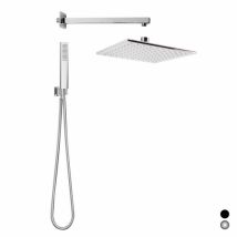 Duschkopf-Kit – quadratisch – Messing, Edelstahl – 25x25 cm