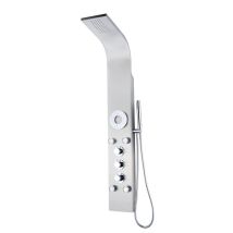 Colonna Doccia Idromassaggio K2o Lusso Spa 20x7x140cm Rubinetto Termostatico, 5 Getti, Effetto Pioggia, Doccino A Mano