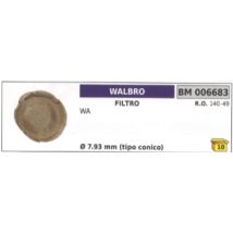 Filtro Para Motosierra Walbro Wa Ø 7,93 Mm (tipo Cónico) 140-49