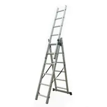 Garden Friend – Escalera extensible de 3 tramos 16x45x164 cm – Estructura robusta y ligera – Ideal para trabajos domésticos y profesionales