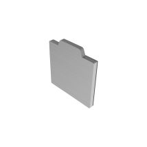 Tapa 31 x 33,3 mm – Aluminio anodizado – Accesorios para puertas correderas