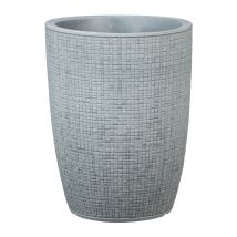 Scheurich Barceo High 54, Hochgefäß/blumentopf/pflanzenkübel, Rund, Aus Kunststoff Farbe: Stony Grey, 39 Cm Durchmesser, 53,5 Cm Hoch, 17 L Vol.