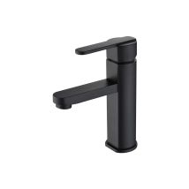 Imex - Grifo De Lavabo Monomando Negro Mate Serie Roma
