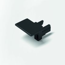 Halemeier Endkappen ChannelLine i2 – Schwarz – 20mm x 20mm x 20mm – Hochwertiger Kunststoff
