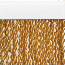 Cortina De Cordones 'camellia' 125 X 230 Cm - Habana/blanco
