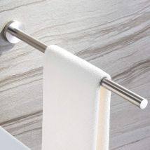 Toallero Para Montaje En Pared Fabricado En Acero Inoxidable Cepillado 40 Cm