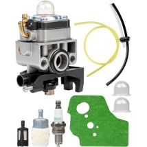 Carburateur Pour Honda Gx25 Gx35 Gx22 Compatible Umk425e Umk435e Ums425e Debroussailleuse Fg110 Hht25 Remplace 16100-z0z-034 Kit Avec Joint, Filtre, 