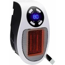 Termoventilatore In Ceramica Da 500 Watt - Riscaldatore A Risparmio Energetico Con Termostato E Timer, Bianco