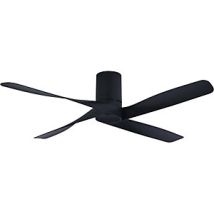Ventilatore a soffitto Lucci air Riviera – telecomando e lampadina GX53 inclusi – 132 cm, 6 velocità, colore nero