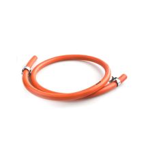 Kit Tubo Flessibile Butano A Doppio Strato Yregas Da 150 Cm Con 2 Fascette Di Fissaggio In Metallo