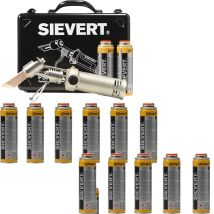 Sievert Weichlötkolbenset Psi 3380 + 12x Schraubkartusche Ultragas 60 Gr.