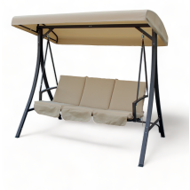 Dea - Dondolo 3 Posti Bolero In Acciaio L193xp117xh173 Cm