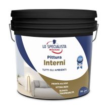 Pittura Murale Traspirante Lo Specialista Di Mistercolor "interni" Bianco 14 Lt