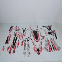 Kit Déco Autocollant Spirit Rouge 26 Pièces Kutvek Pour Moto