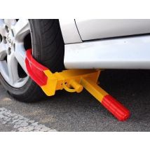 Roadstar – Wheel Alloy Clamp Lock – Hardened Steel with PVC Coating – Adjustable Width 177-279mm – 2 Keys – Anti-theft Security