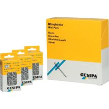 Gesipa - 1433532 Blindniete (ø X L) 3 Mm X 12 Mm Stahl Aluminium 100 St.