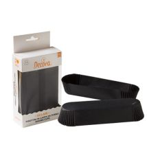 Bigoudis Oblongs Noirs 135 X 33 X 28 Mm, Décora, 60 Pièces