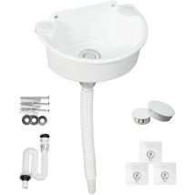 Plastic Sink, Camping Sink, Utility Sink, Washbasin, Simple Plastic Sink With Hose And Drain Plug For Garden, Garage, Basement, Camper Van, Cellar, 