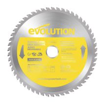 Evolution Power Tools - Evolution S210tct-54cs - 210 Mm Lama Per Taglio Di Acciaio Inossidabile - Lama Per Metallo A 54 Denti Con Punte In Carburo Che