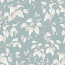 Blumen Blau Vliestapete 10mx52cm – Wasserbeständig – Lichtbeständig – FSC-zertifiziert – Floral Natur – Modernes Design