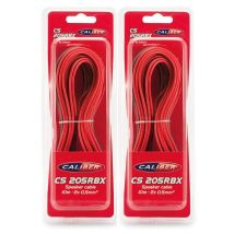 Câbles Audio Caliber Cs-205rbx Pour Haut-parleur, 2x10m - 2x 0.5mm2 - Rouge/noir