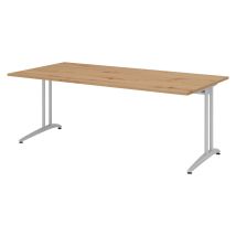 Bümö Schreibtisch Serie-b Rechteck: 200 X 100 Cm Asteiche