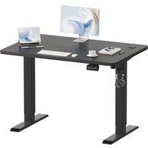Devoko - 100 X 60 Cm Höhenverstellbarer Stehtisch, Sitz-steh-bürotisch, Computertisch Mit Memory-funktion, Stabiler Metallrahmen, Leiser Betrieb, 