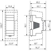 Interruttore Timer Digitale Theben Tr 610 Top3 12-24 V Programmazione Settimanale