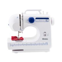 Winkel Sw45 Máquina De Coser Mecánica, 12 Puntadas, Con Led Para Iluminar, Blanco Y Azul, 30 X 11 X 26 Cm, Algodón