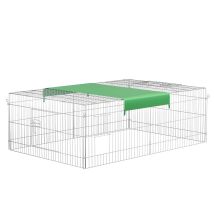 Fudajo - Recinto Jaula Para Animales 216x116x65cm Con Protección Solar Y Antifuga, Corral Para Mascotas